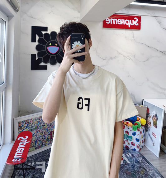 세나 / FOG FEAR OF GOD 여섯 번째 시즌 메인 라인 루즈 하이 스트리트 FG 풍부하고 고귀한 프린트 내마모성 반팔 티셔츠