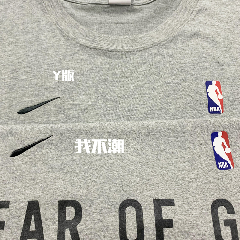 세나 / AIR FOG FEAR OF GOD 휴일 공동 하이 스트리트 스포츠 느슨한 프린트 반팔 티셔츠