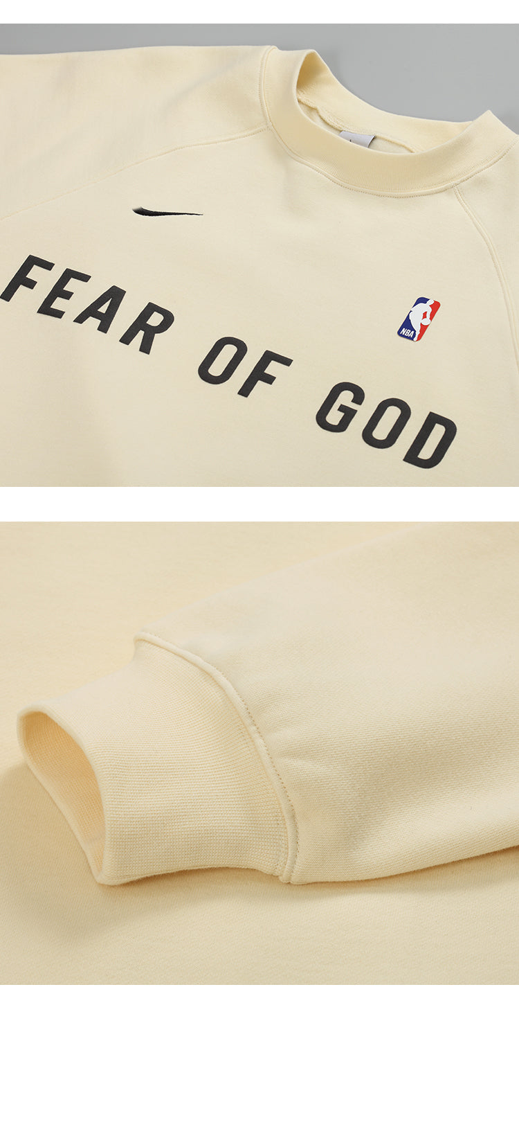 세나 / AIR FOG FEAR OF GOD 휴일 연명 미국 하이 스트리트 스포츠 느슨한 라운드 넥 스웨터
