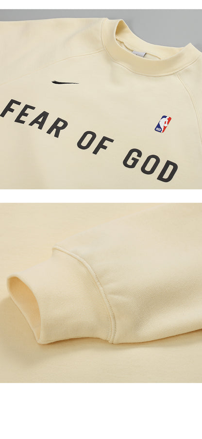 세나 / AIR FOG FEAR OF GOD 휴일 연명 미국 하이 스트리트 스포츠 느슨한 라운드 넥 스웨터