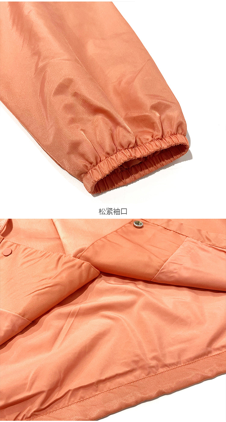 세나 / FOG ESSENTIALS 여덟 번째 시즌 더블 라인 하이 스트리트 캐주얼 루즈 1977 플로킹 프린트 코치 재킷
