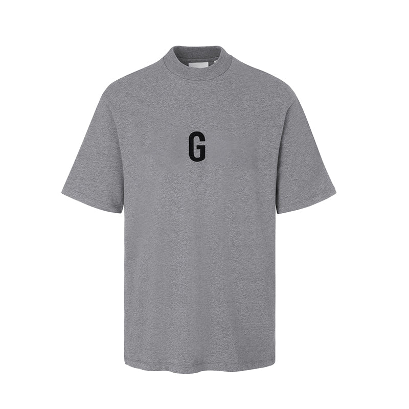 세나 /  FEAR OF GOD FOG 공동 하이 스트리트 조수 브랜드 양각 인쇄 느슨한 라운드 넥 반팔 티셔츠