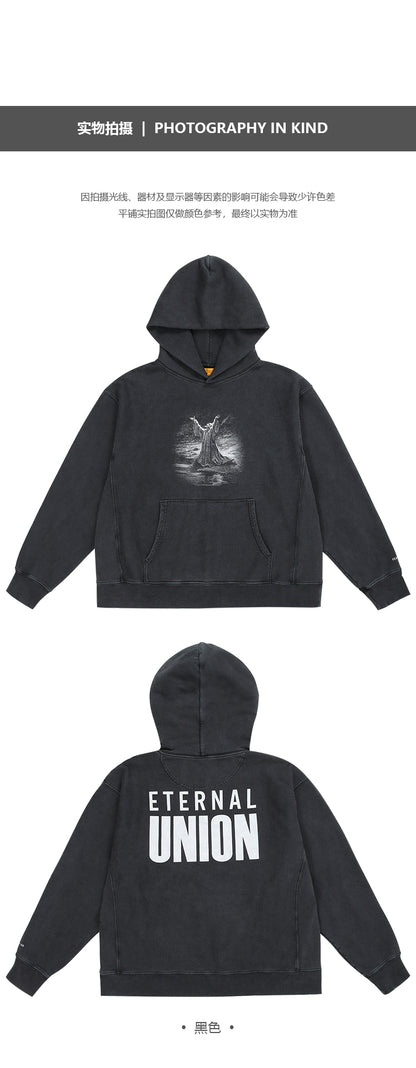 세나 / FEAR OF GOD x UNION 영원한 편지 프린트 워시 워터 루즈 스웨터