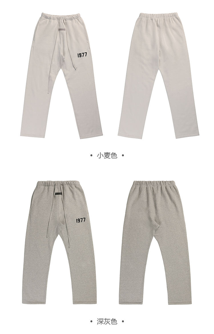 세나 /  하이 스트리트 루즈 캐주얼 1977 Flocking Wide Mouth Drawstring Trousers