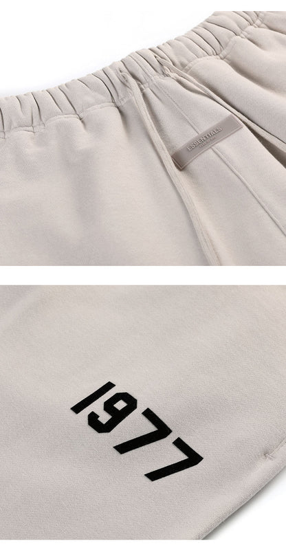세나 /  하이 스트리트 루즈 캐주얼 1977 Flocking Wide Mouth Drawstring Trousers