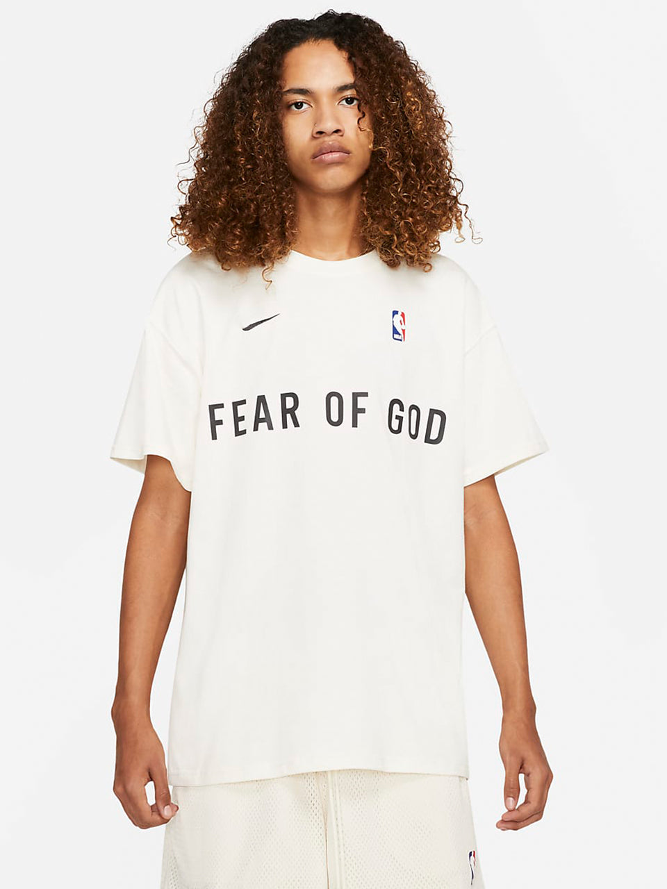 세나 / AIR FOG FEAR OF GOD 휴일 공동 하이 스트리트 스포츠 느슨한 프린트 반팔 티셔츠