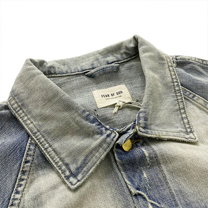 세나 / FOG FEAR OF GOD 시즌 6 메인 라인 하이 스트리트 루즈 헤비 워시 올드 데님 재킷