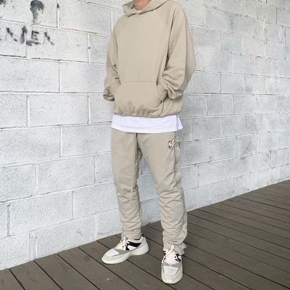 세나 / AIR FOG FEAR OF GOD 연명 하이 스트리트 홀리데이 버튼 업 바지 스포츠 나일론 바지