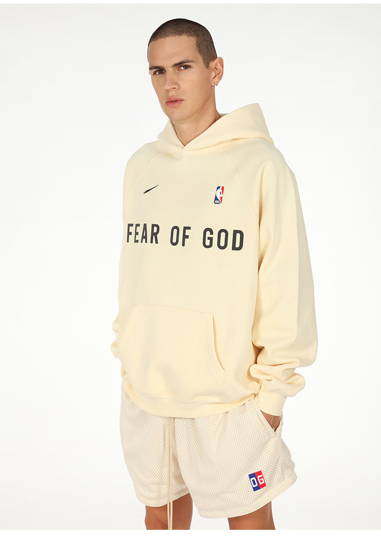 세나 /  AIR FOG FEAR OF GOD 휴일 공동 하이 스트리트 스포츠 까마귀 느슨한 후드 스웨터