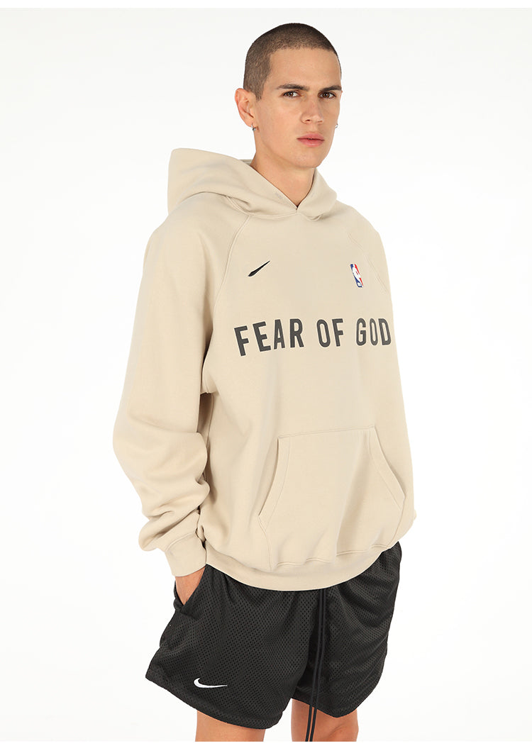 세나 /  AIR FOG FEAR OF GOD 휴일 공동 하이 스트리트 스포츠 까마귀 느슨한 후드 스웨터