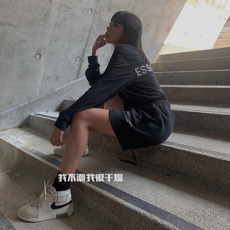 세나 /  FOG ESSENTIALS FEAR OF GOD 더블 라인 하이 스트리트 3M 반사 느슨한 바닥 긴팔티
