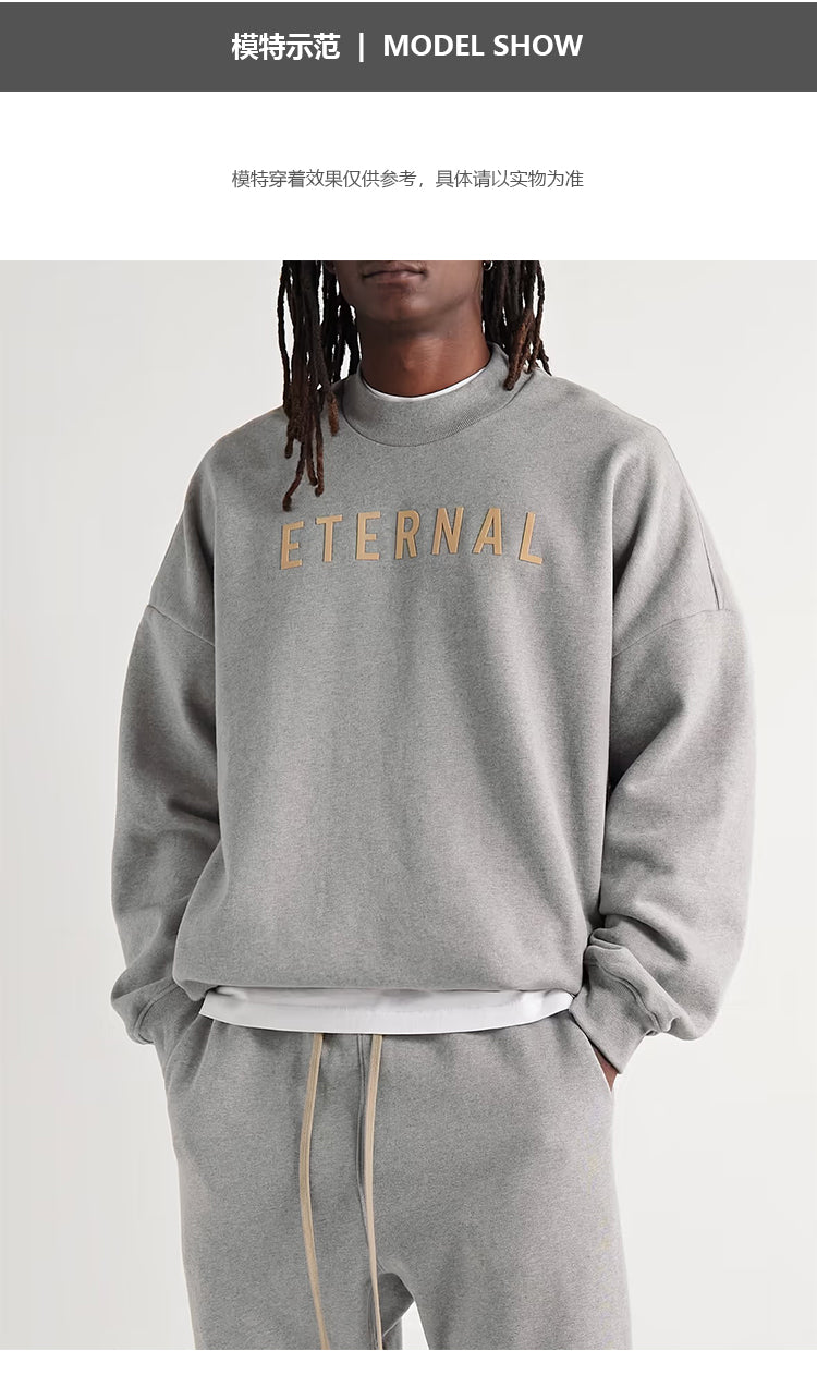세나 /  ETERNAL 이터널 시리즈 루즈 플로킹 프린트 스웨터