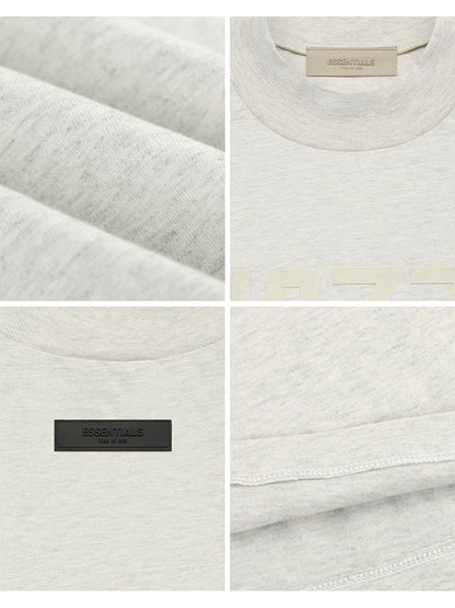 세나 / FOG ESSENTIALS 여덟 번째 시즌 더블 라인 하이 스트리트 루즈 캐주얼 1977 프린트 반팔 티셔츠 조수 브랜드