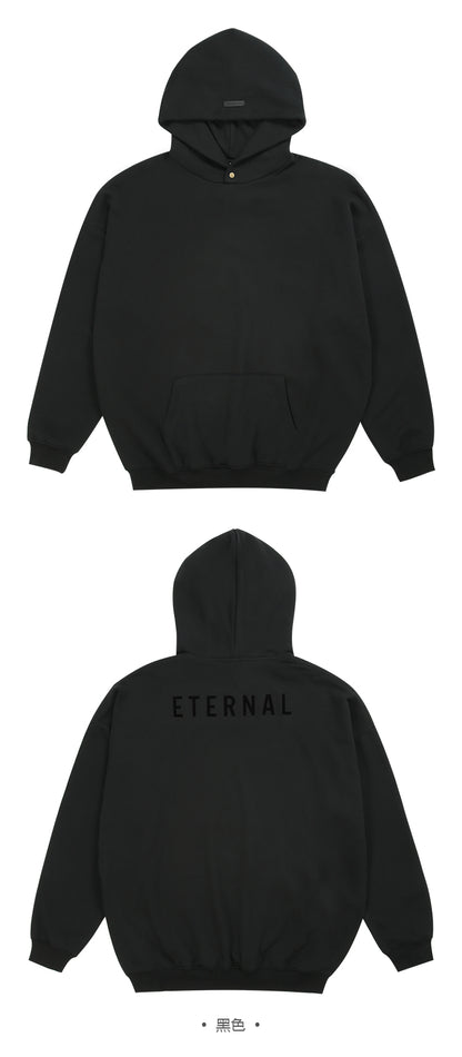 세나 /  ETERNAL 이터널 시리즈 루즈 플로킹 프린트 후드