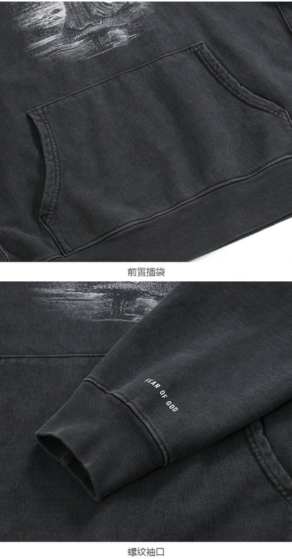 세나 / FEAR OF GOD x UNION 영원한 편지 프린트 워시 워터 루즈 스웨터