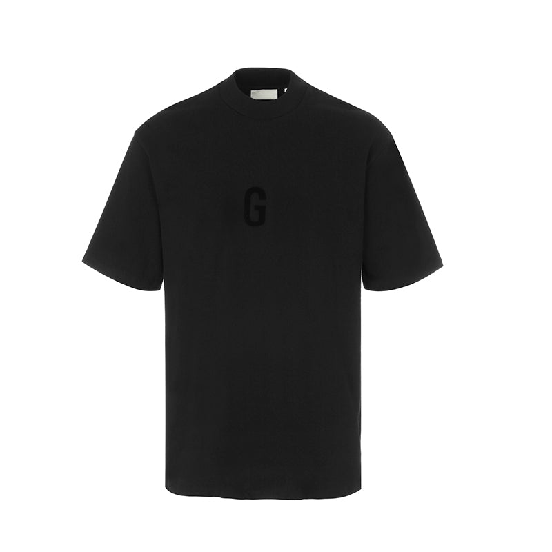 세나 /  FEAR OF GOD FOG 공동 하이 스트리트 조수 브랜드 양각 인쇄 느슨한 라운드 넥 반팔 티셔츠