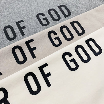 세나 / AIR FOG FEAR OF GOD 휴일 공동 하이 스트리트 스포츠 느슨한 프린트 반팔 티셔츠