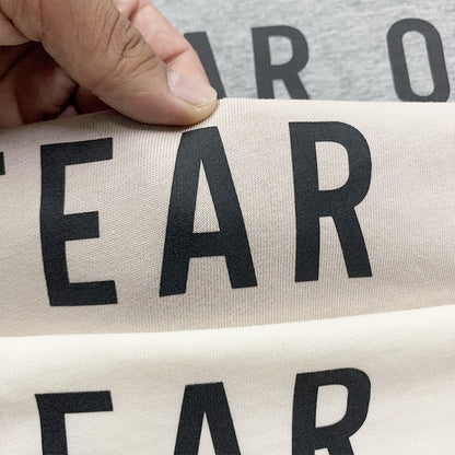 세나 / AIR FOG FEAR OF GOD 휴일 공동 하이 스트리트 스포츠 느슨한 프린트 반팔 티셔츠