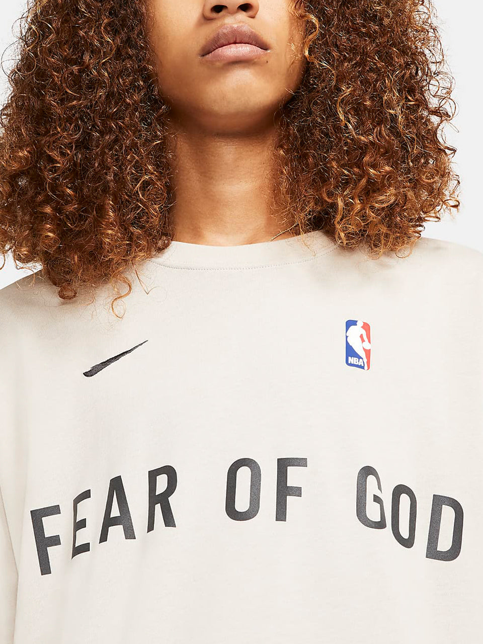세나 / AIR FOG FEAR OF GOD 휴일 공동 하이 스트리트 스포츠 느슨한 프린트 반팔 티셔츠