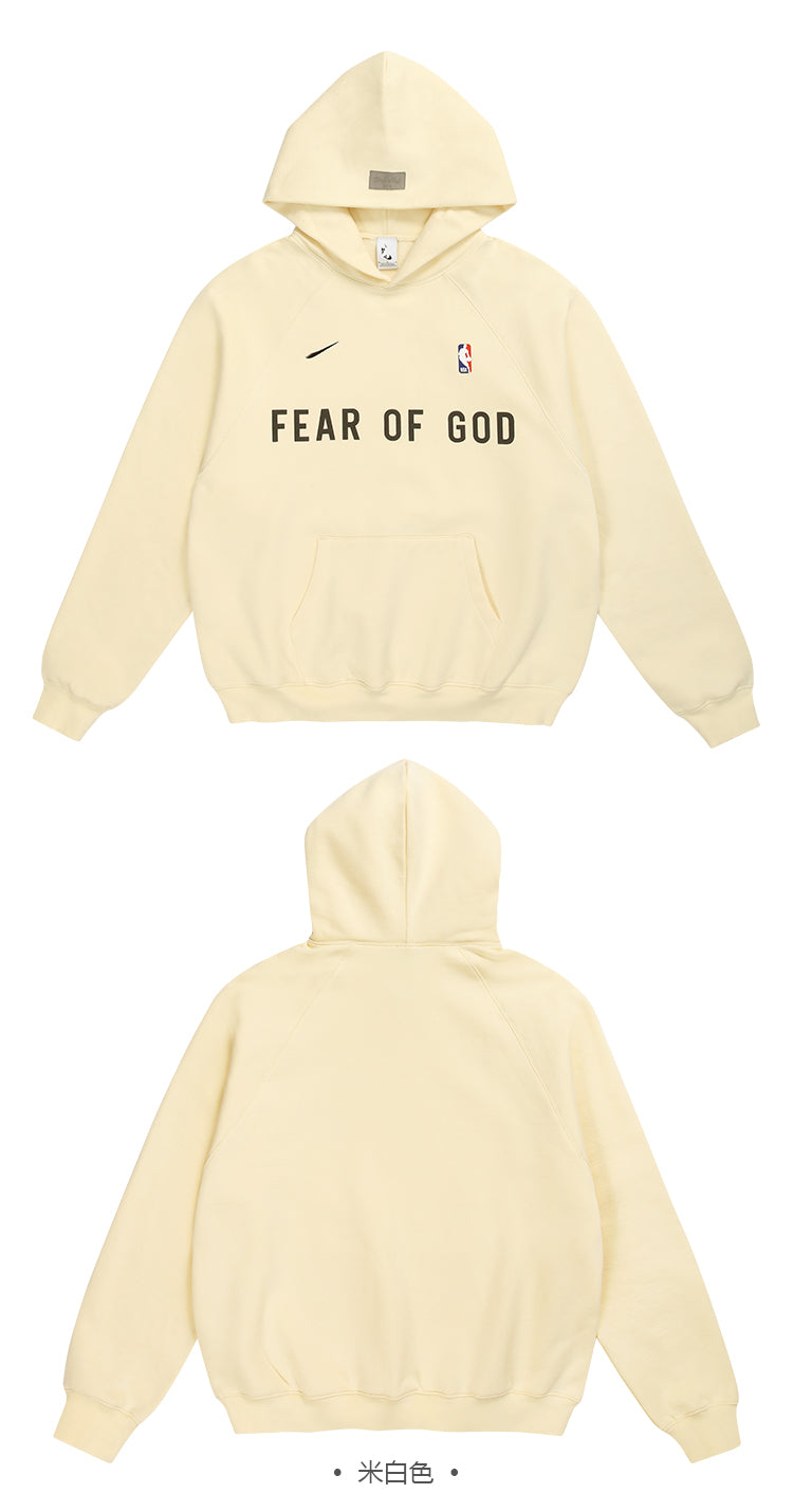 세나 /  AIR FOG FEAR OF GOD 휴일 공동 하이 스트리트 스포츠 까마귀 느슨한 후드 스웨터