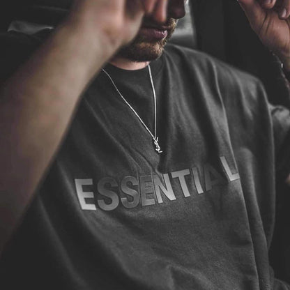 세나 / FOG ESSENTIALS FEAR OF GOD 일곱 번째 시즌 이중선 문자 반팔