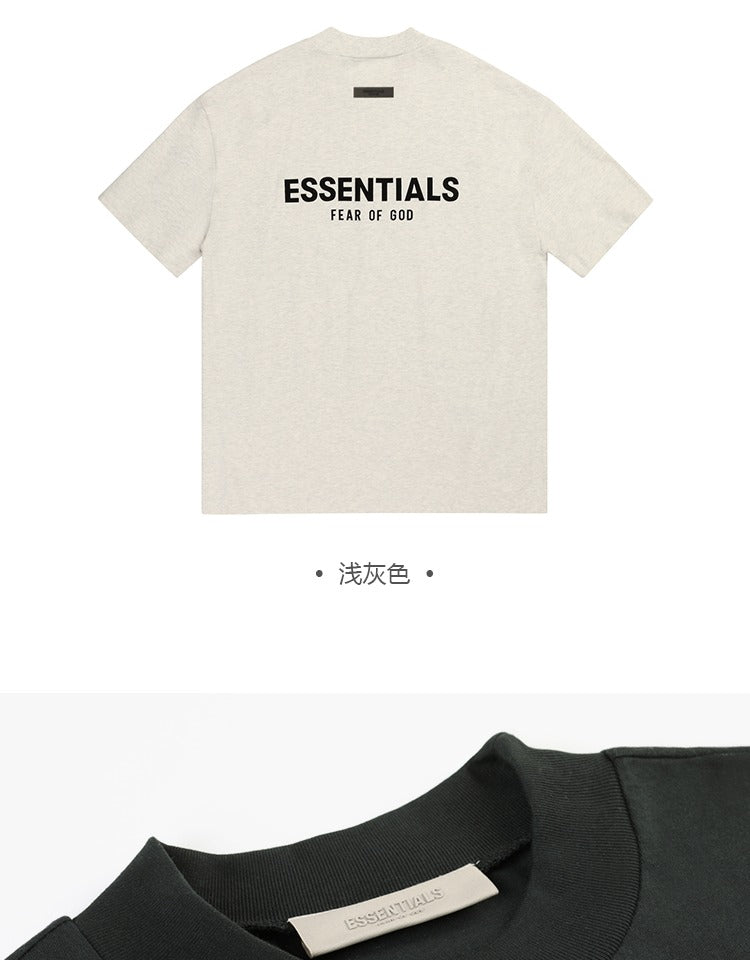 세나 / 난 멋지지 않아 FOGESSENTIALS 시즌8 복선 하이웨스트 루즈핏 캐주얼 백플라스틱 프린트 티셔츠