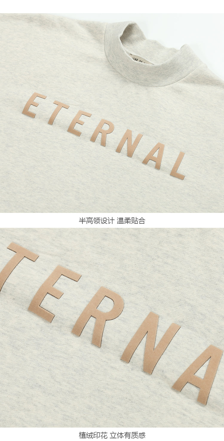 세나 /  ETERNAL 이터널 시리즈 루즈 플로킹 프린트 스웨터