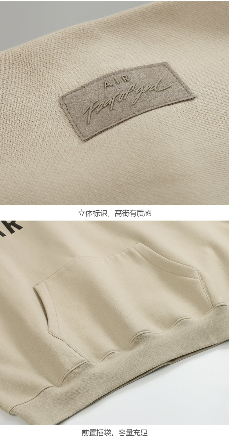 세나 /  AIR FOG FEAR OF GOD 휴일 공동 하이 스트리트 스포츠 까마귀 느슨한 후드 스웨터