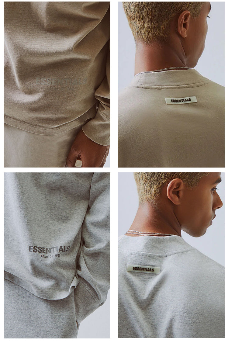 세나 /  FOG ESSENTIALS FEAR OF GOD 더블 라인 하이 스트리트 3M 반사 느슨한 바닥 긴팔티