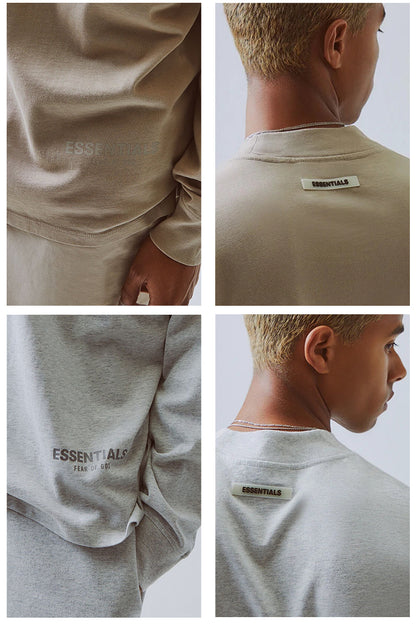 세나 /  FOG ESSENTIALS FEAR OF GOD 더블 라인 하이 스트리트 3M 반사 느슨한 바닥 긴팔티
