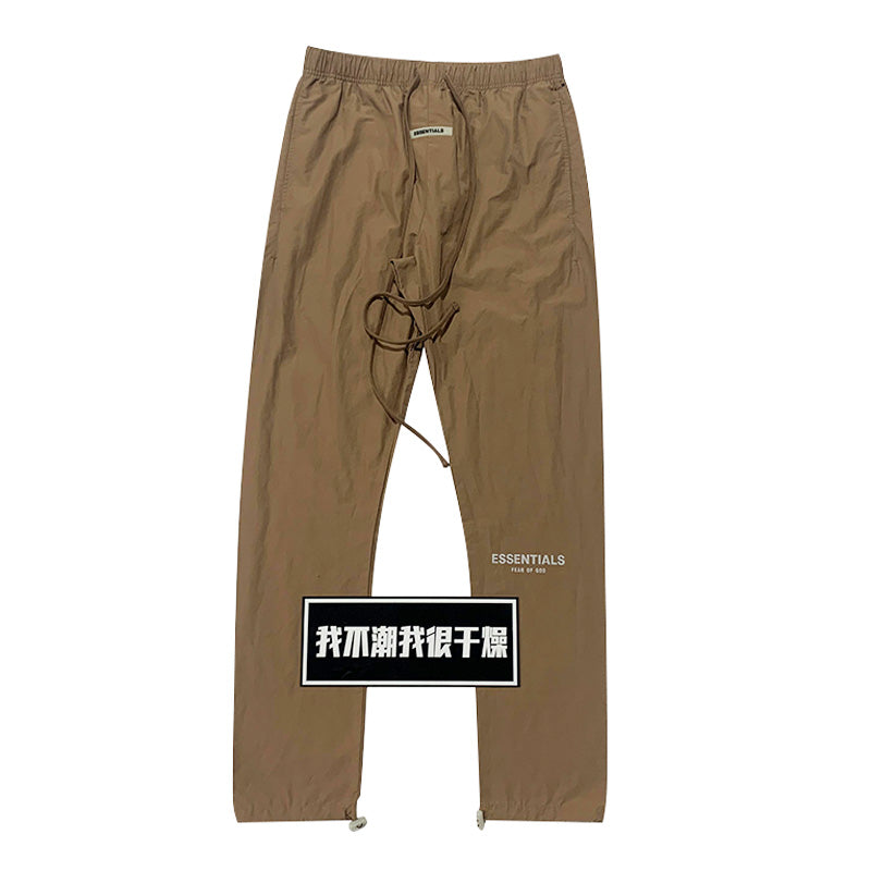세나 / FOG ESSENTIALS FEAR OF GOD 더블 라인 하이 스트리트 3M 반사 드로스트링 나일론 바지
