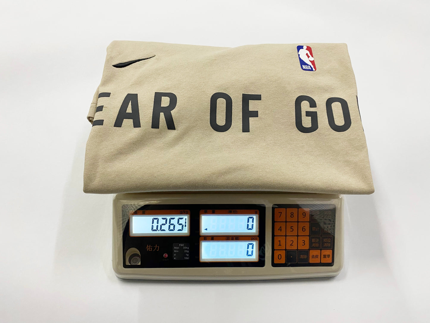 세나 / AIR FOG FEAR OF GOD 휴일 공동 하이 스트리트 스포츠 느슨한 프린트 반팔 티셔츠