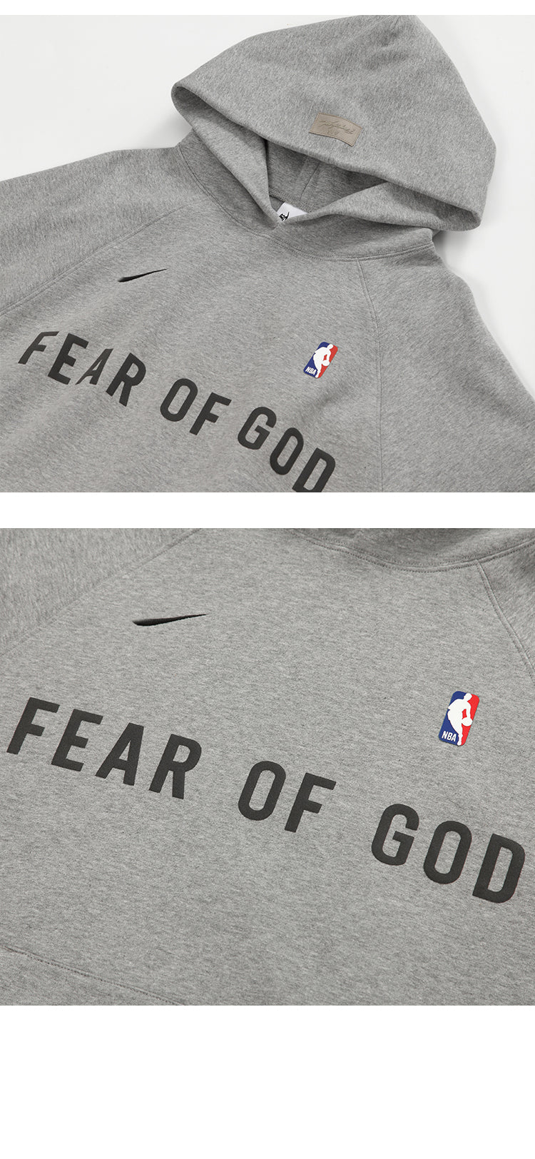 세나 /  AIR FOG FEAR OF GOD 휴일 공동 하이 스트리트 스포츠 까마귀 느슨한 후드 스웨터