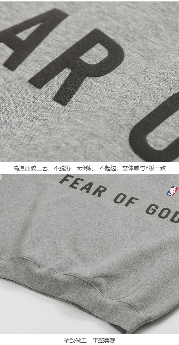 세나 / AIR FOG FEAR OF GOD 휴일 연명 미국 하이 스트리트 스포츠 느슨한 라운드 넥 스웨터