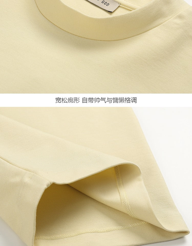 세나 /  FEAR OF GOD FOG 시즌 8 메인 라인 하이 스트리트 캐주얼 루즈핏 인디고 이글 자수 반팔