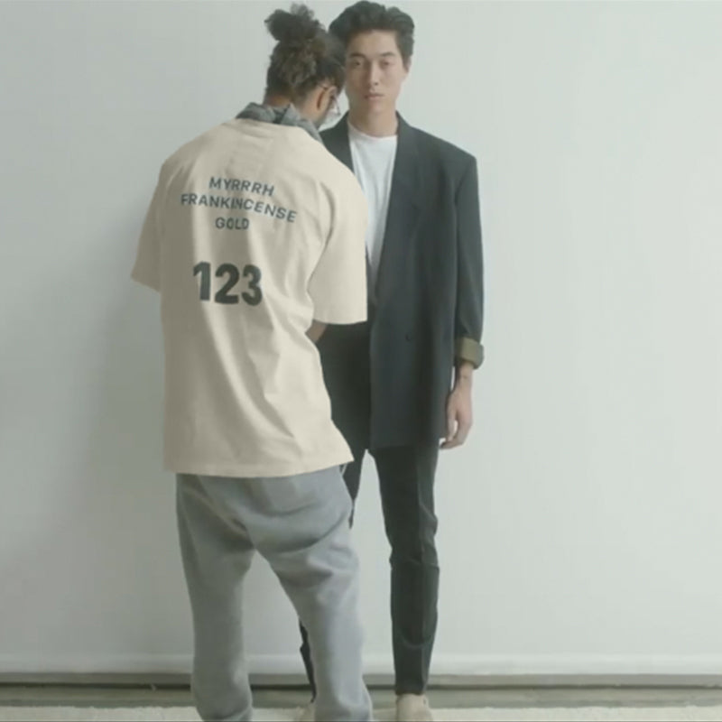 세나 /  작은 천사 반팔 FOG 하이 스트리트 VINTAGE 복고풍 느슨한 티셔츠