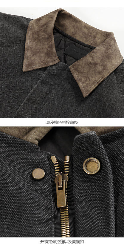 세나 / FOG FEAR OF GOD 시즌 7 주류 옷깃 기계 수리 오래된 지퍼 퀼트 재킷 재킷
