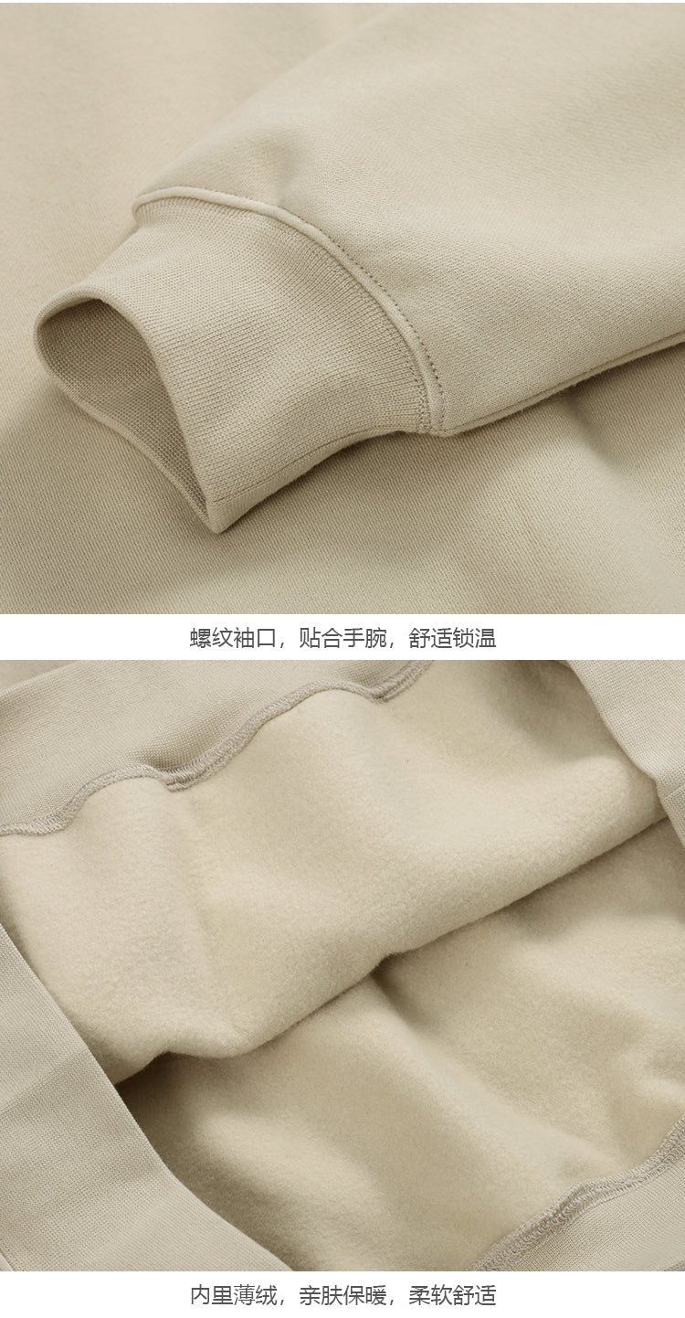 세나 /  AIR FOG FEAR OF GOD 휴일 공동 하이 스트리트 스포츠 까마귀 느슨한 후드 스웨터