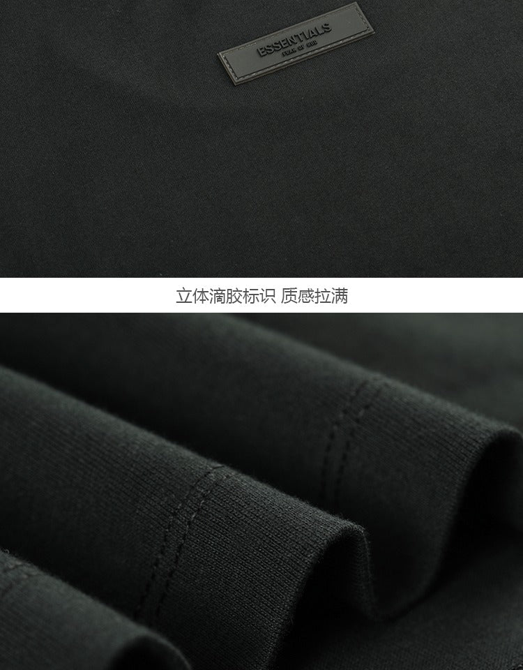 세나 / 난 멋지지 않아 FOGESSENTIALS 시즌8 복선 하이웨스트 루즈핏 캐주얼 백플라스틱 프린트 티셔츠
