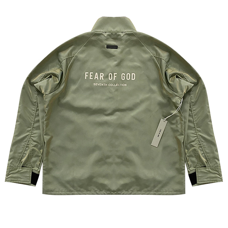 세나 /  FEAR OF GOD FOG 메인 라인 일곱 번째 시즌 하이 스트리트 스타일 올드 칼라 느슨한 나일론 재킷
