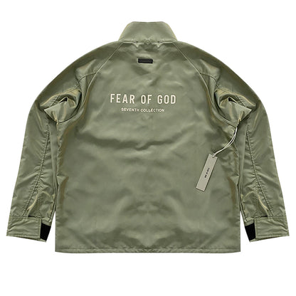 세나 /  FEAR OF GOD FOG 메인 라인 일곱 번째 시즌 하이 스트리트 스타일 올드 칼라 느슨한 나일론 재킷