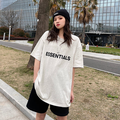 세나 / FOG ESSENTIALS FEAR OF GOD 일곱 번째 시즌 이중선 문자 반팔