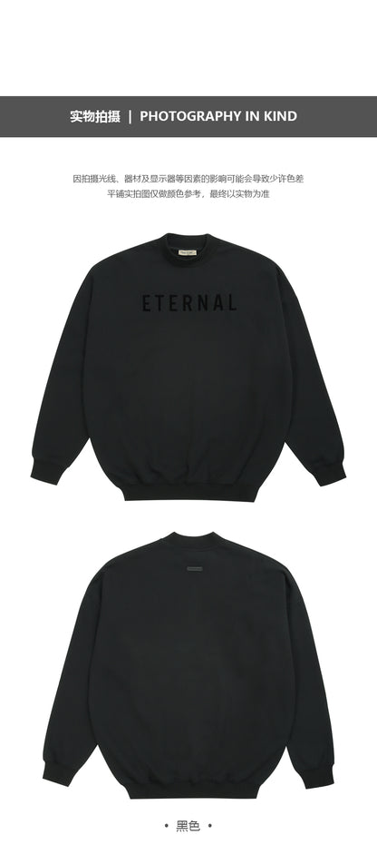 세나 /  ETERNAL 이터널 시리즈 루즈 플로킹 프린트 스웨터