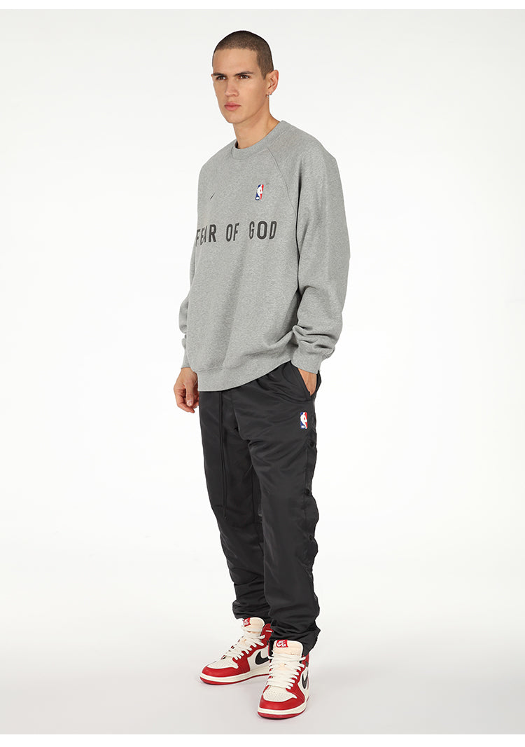 세나 / AIR FOG FEAR OF GOD 휴일 연명 미국 하이 스트리트 스포츠 느슨한 라운드 넥 스웨터