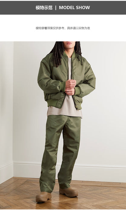 세나 /  FOG FEAR OF GOD 메인 라인 이터널 시리즈 루즈 하이 스트리트 드로스트링 와이드 입 나일론 바지
