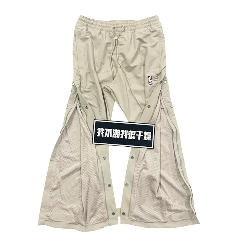 세나 / AIR FOG FEAR OF GOD 연명 하이 스트리트 홀리데이 버튼 업 바지 스포츠 나일론 바지