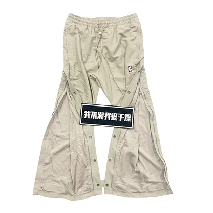 세나 / AIR FOG FEAR OF GOD 연명 하이 스트리트 홀리데이 버튼 업 바지 스포츠 나일론 바지
