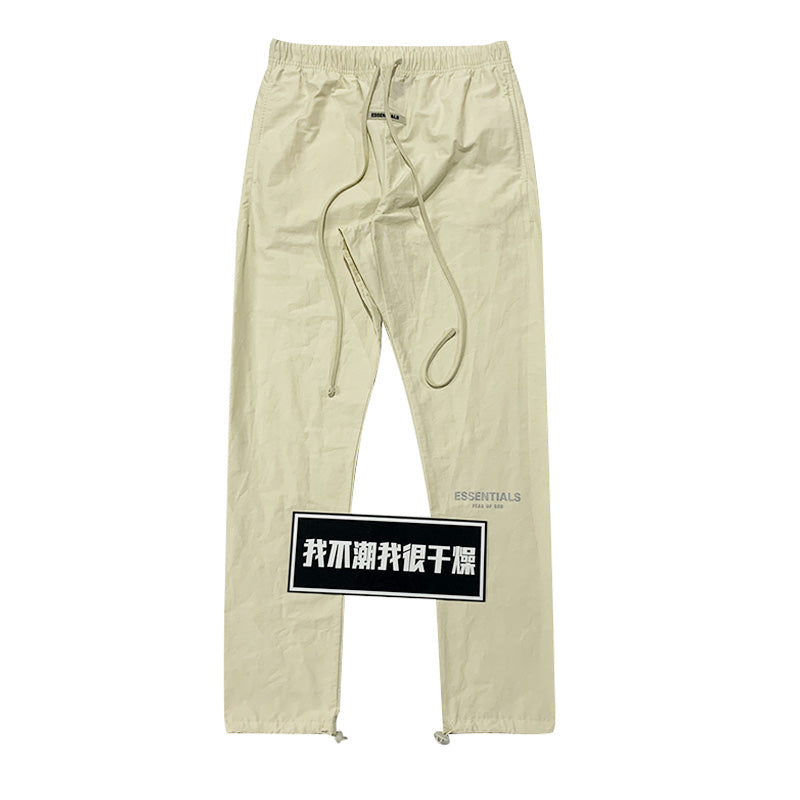 세나 / FOG ESSENTIALS FEAR OF GOD 더블 라인 하이 스트리트 3M 반사 드로스트링 나일론 바지