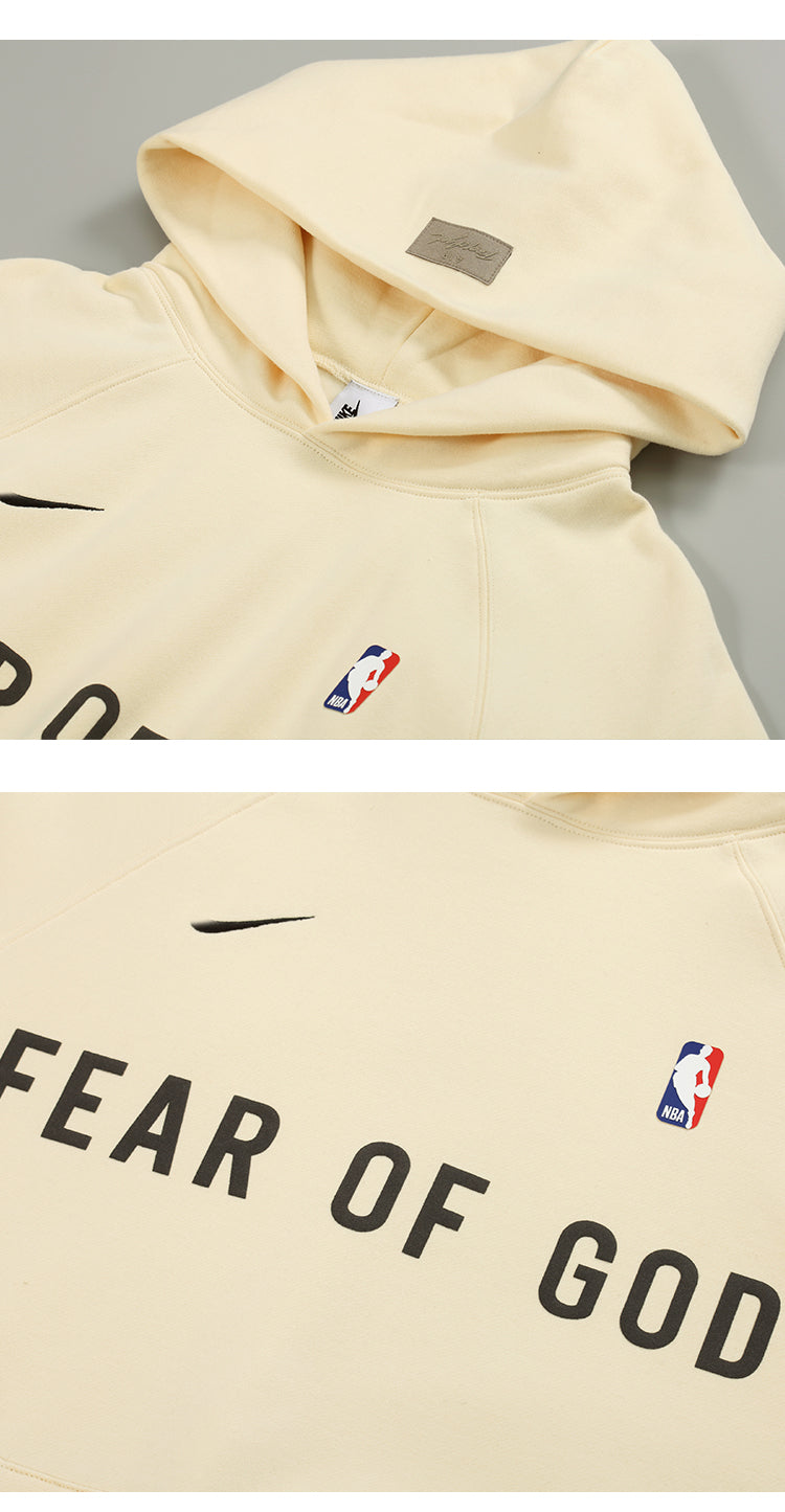 세나 /  AIR FOG FEAR OF GOD 휴일 공동 하이 스트리트 스포츠 까마귀 느슨한 후드 스웨터