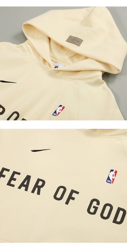 세나 /  AIR FOG FEAR OF GOD 휴일 공동 하이 스트리트 스포츠 까마귀 느슨한 후드 스웨터